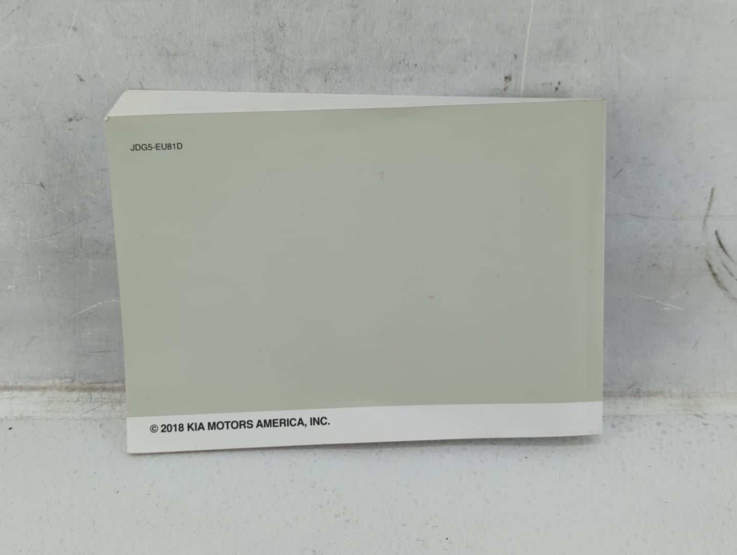 2018 Kia Optima Owners Manual Book Guide OEM Used Auto Parts - Oemusedautoparts1.com