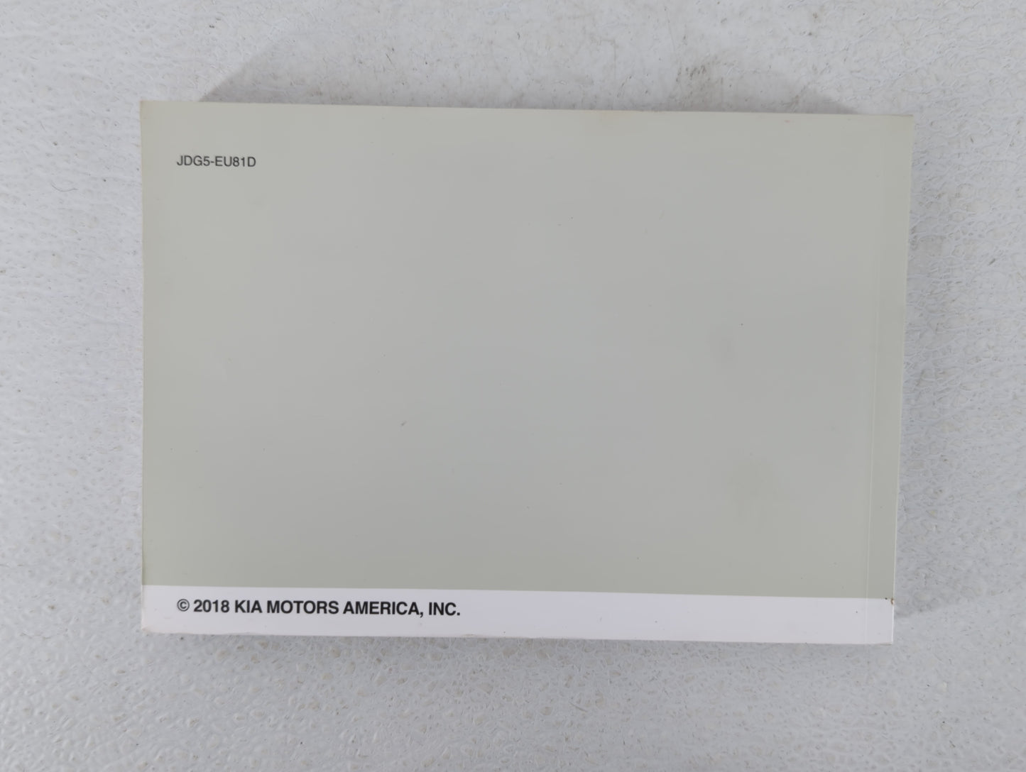 2018 Kia Optima Owners Manual Book Guide OEM Used Auto Parts - Oemusedautoparts1.com