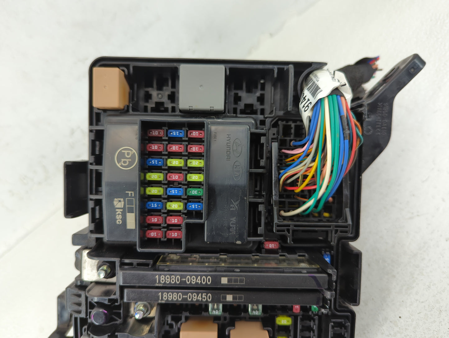 2016-2019 Kia Optima Fusebox Fuse Box Panel Relay Module P/N:18980-09400 18980-09450, 91950-D5822 Fits Fits 2016 2017 2018 2
