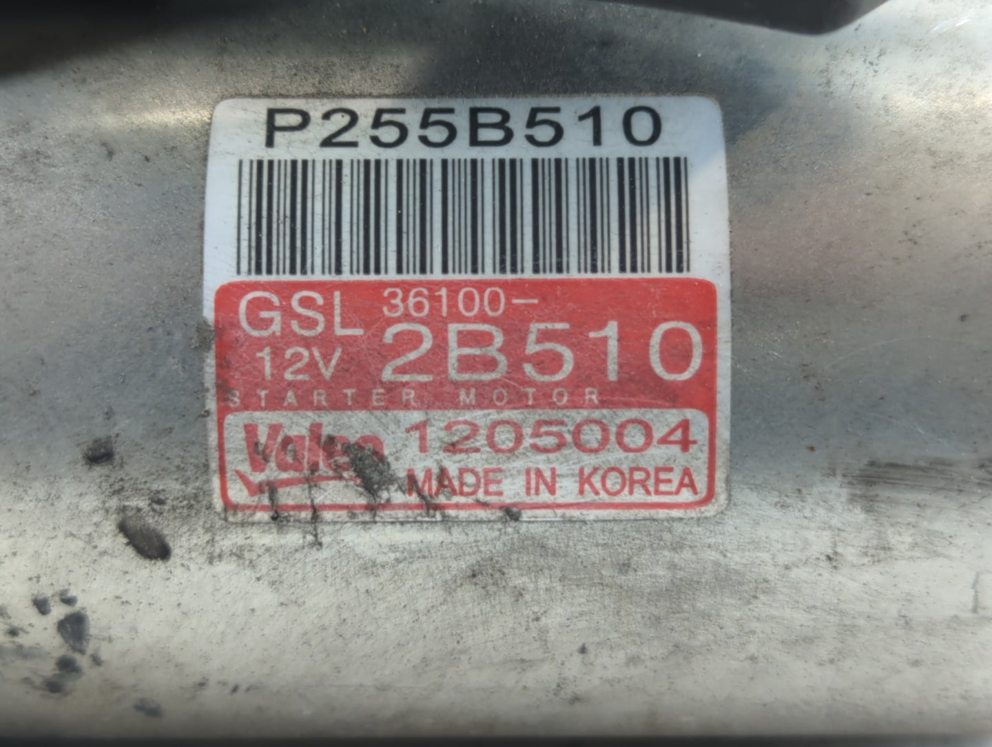 2016-2020 Kia Optima Car Starter Motor Solenoid OEM P/N:1205004 P255B510 Fits OEM Used Auto Parts - Oemusedautoparts1.com
