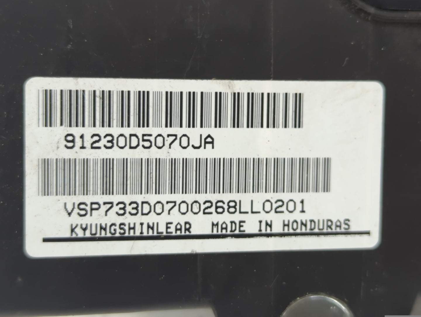 2016-2019 Kia Optima Fusebox Fuse Box Panel Relay Module P/N:91230D5070JA Fits Fits 2016 2017 2018 2019 OEM Used Auto Parts 