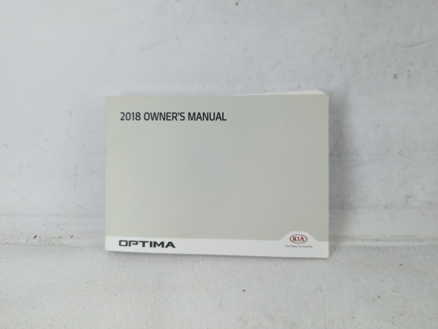 2018 Kia Optima Owners Manual Book Guide P/N:JD40-EU7ND OEM Used Auto Parts - Oemusedautoparts1.com