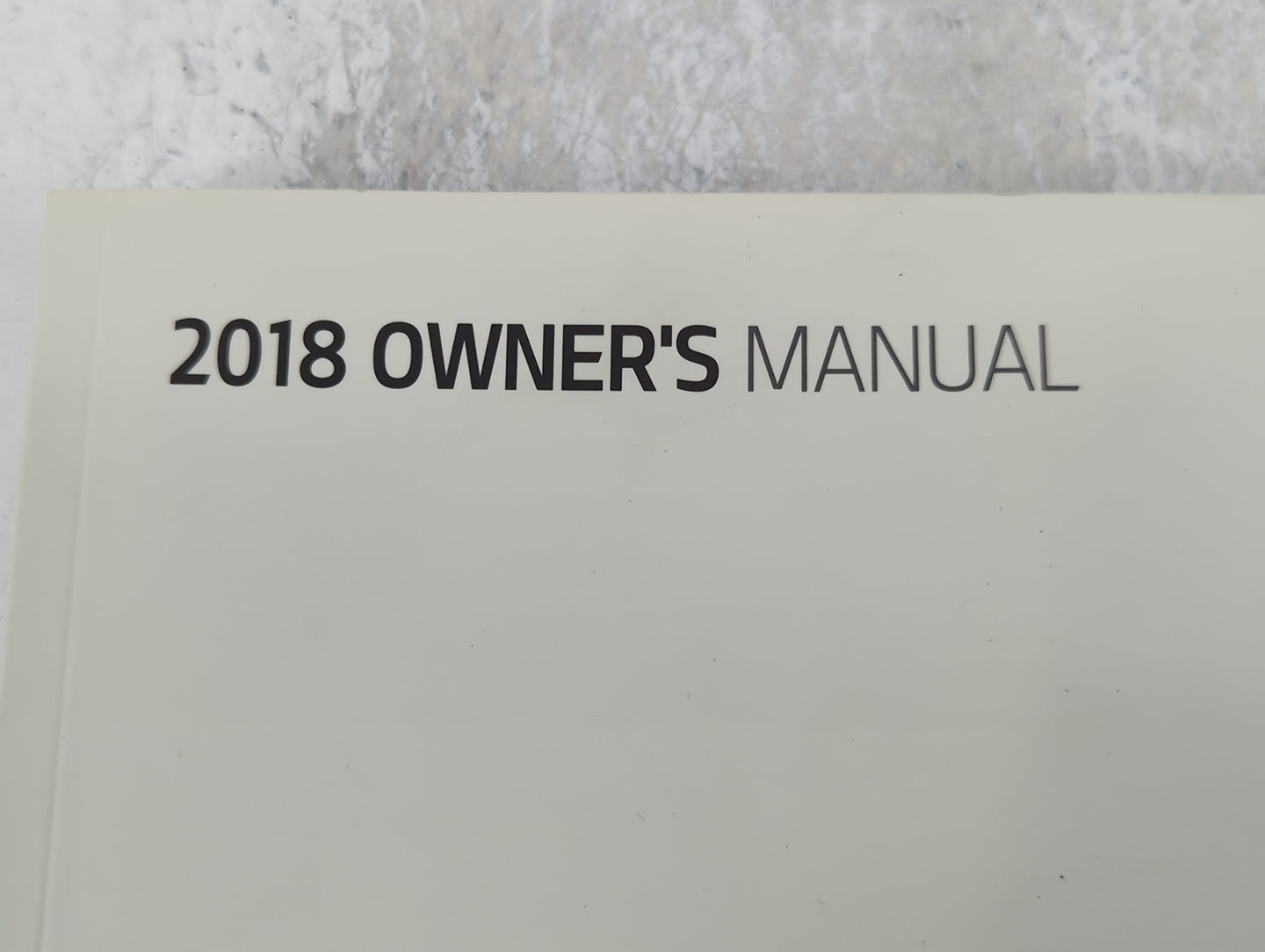 2018 Kia Optima Owners Manual Book Guide OEM Used Auto Parts - Oemusedautoparts1.com