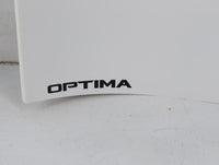 2018 Kia Optima Owners Manual Book Guide P/N:D5MS7-D2001 OEM Used Auto Parts - Oemusedautoparts1.com