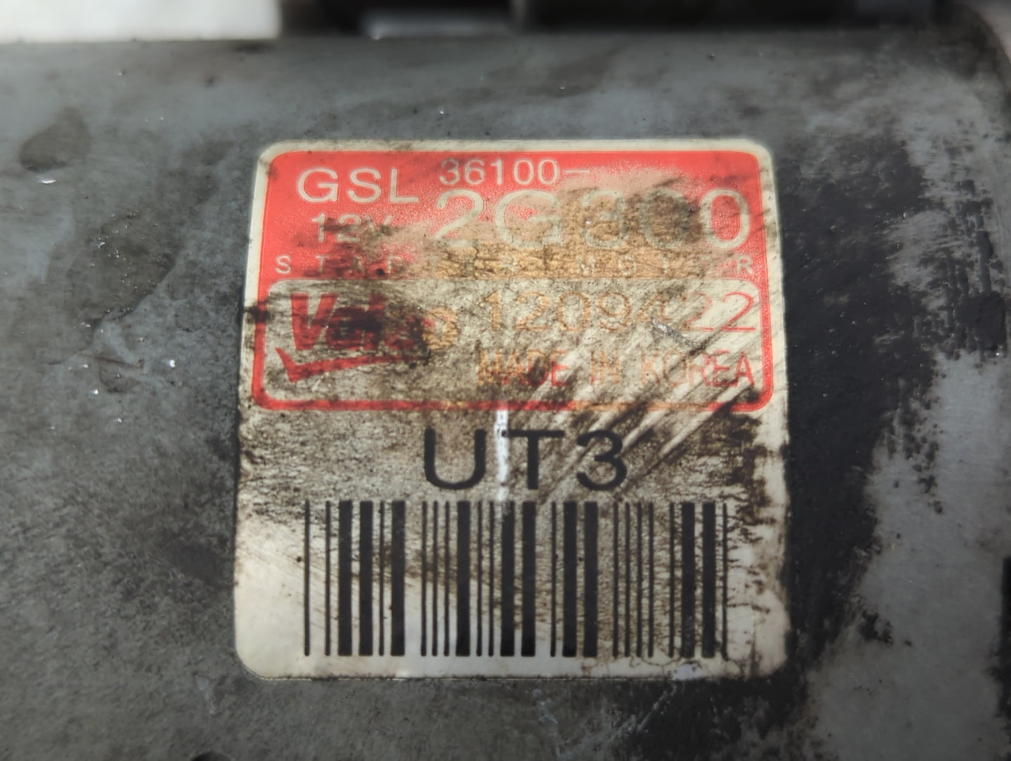 2016-2018 Kia Optima Car Starter Motor Solenoid OEM P/N:36100-2G300 Fits Fits 2016 2017 2018 2019 2020 2021 OEM Used Auto Pa