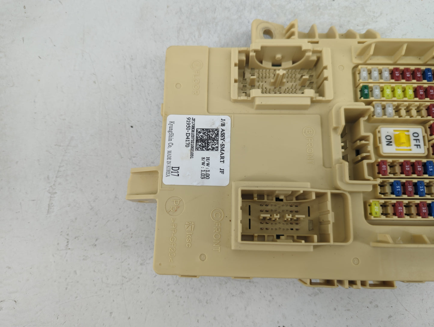 2016-2018 Kia Optima Body Control Module Bcm Inner Cabin Fuse Box - Oemusedautoparts1.com
