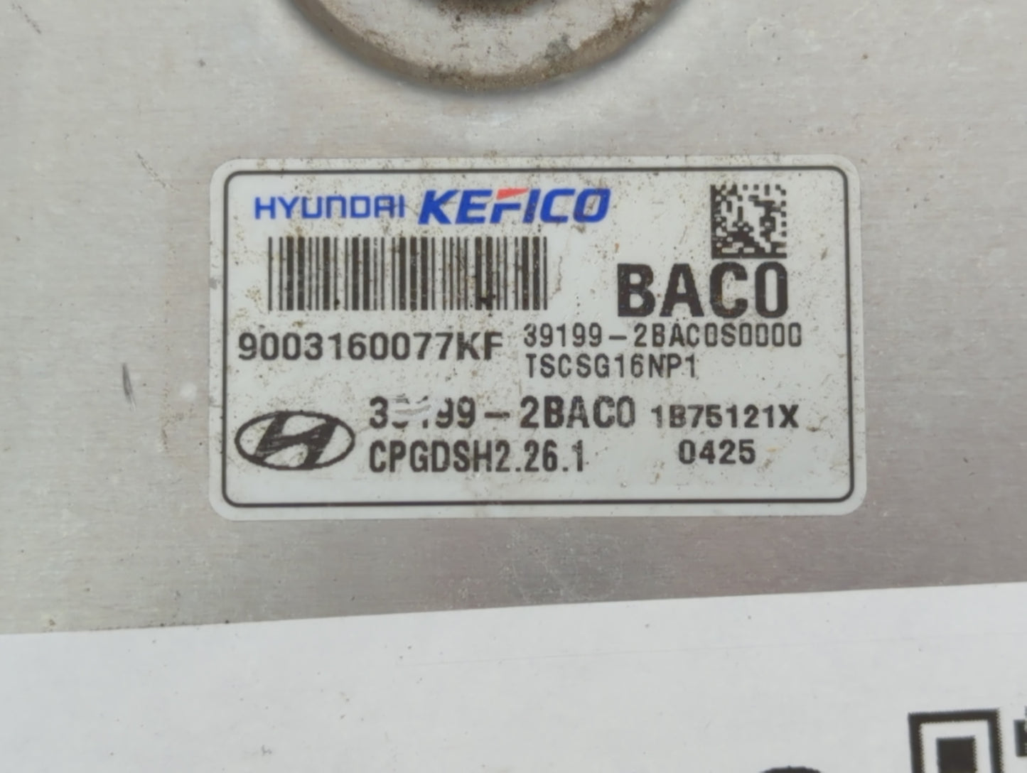 2018-2019 Kia Rio PCM Engine Control Computer ECU ECM PCU OEM P/N:39199-2BAC0 Fits Fits 2018 2019 OEM Used Auto Parts - Oemu