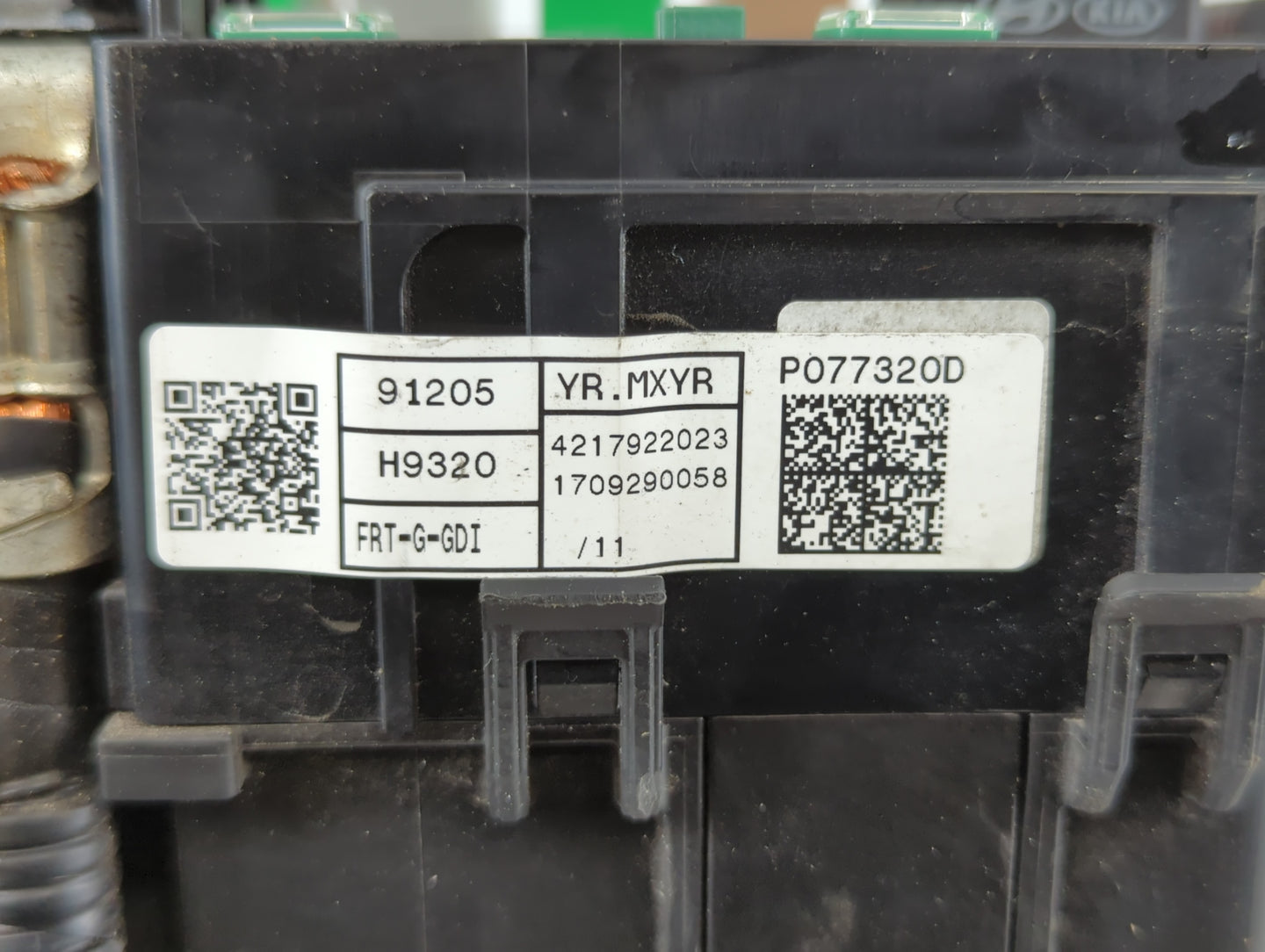 2018-2019 Kia Rio Fusebox Fuse Box Panel Relay Module P/N:91205 H9320 Fits Fits 2018 2019 OEM Used Auto Parts - Oemusedautop