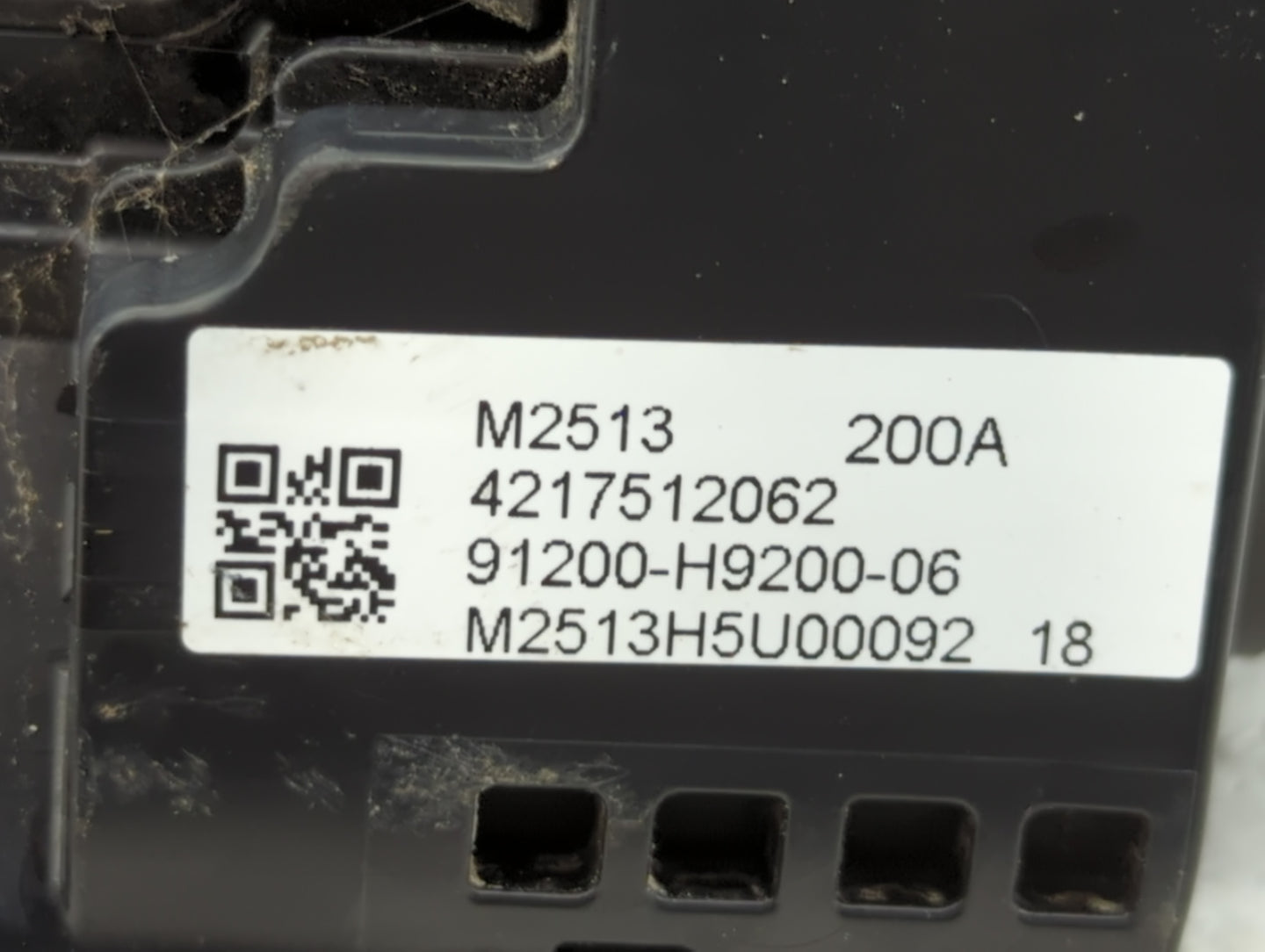 2018-2019 Kia Rio Fusebox Fuse Box Panel Relay Module P/N:4217512062 91200-H9200-06 Fits Fits 2018 2019 OEM Used Auto Parts 