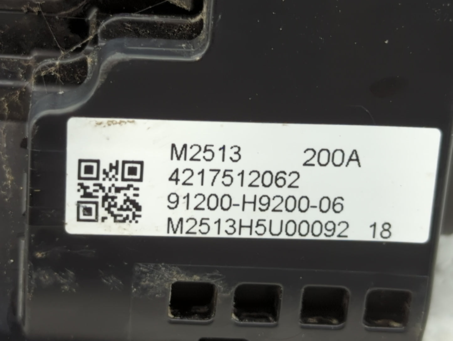 2018-2019 Kia Rio Fusebox Fuse Box Panel Relay Module P/N:4217512062 91200-H9200-06 Fits Fits 2018 2019 OEM Used Auto Parts 