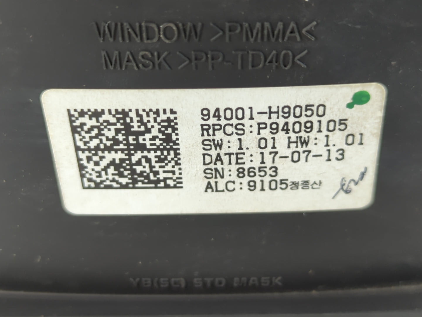 2018-2019 Kia Rio Instrument Cluster Speedometer Gauges P/N:94001-H9050 Fits Fits 2018 2019 OEM Used Auto Parts - Oemusedaut