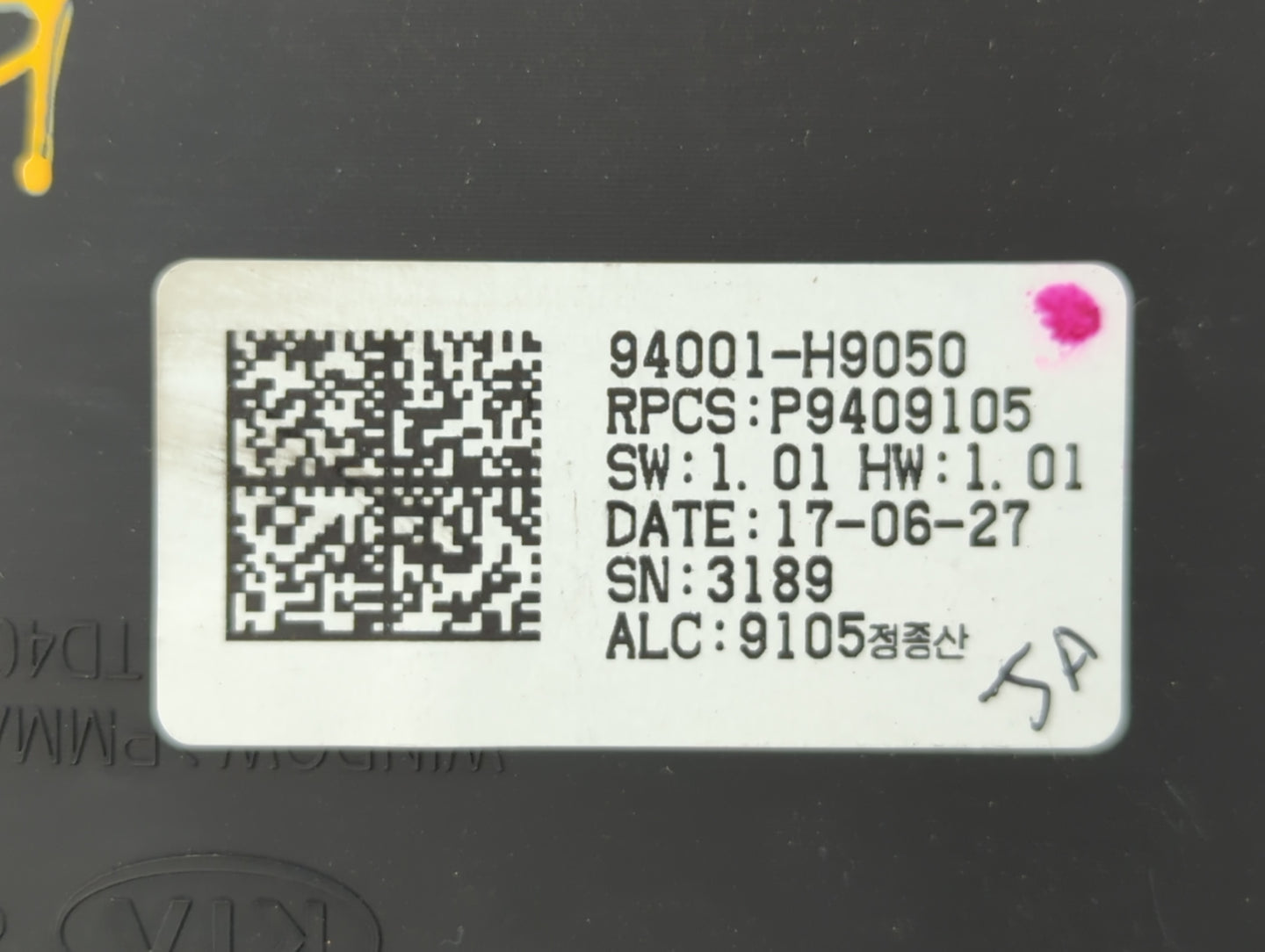 2018-2019 Kia Rio Instrument Cluster Speedometer Gauges P/N:94001-H9050 Fits Fits 2018 2019 OEM Used Auto Parts - Oemusedaut