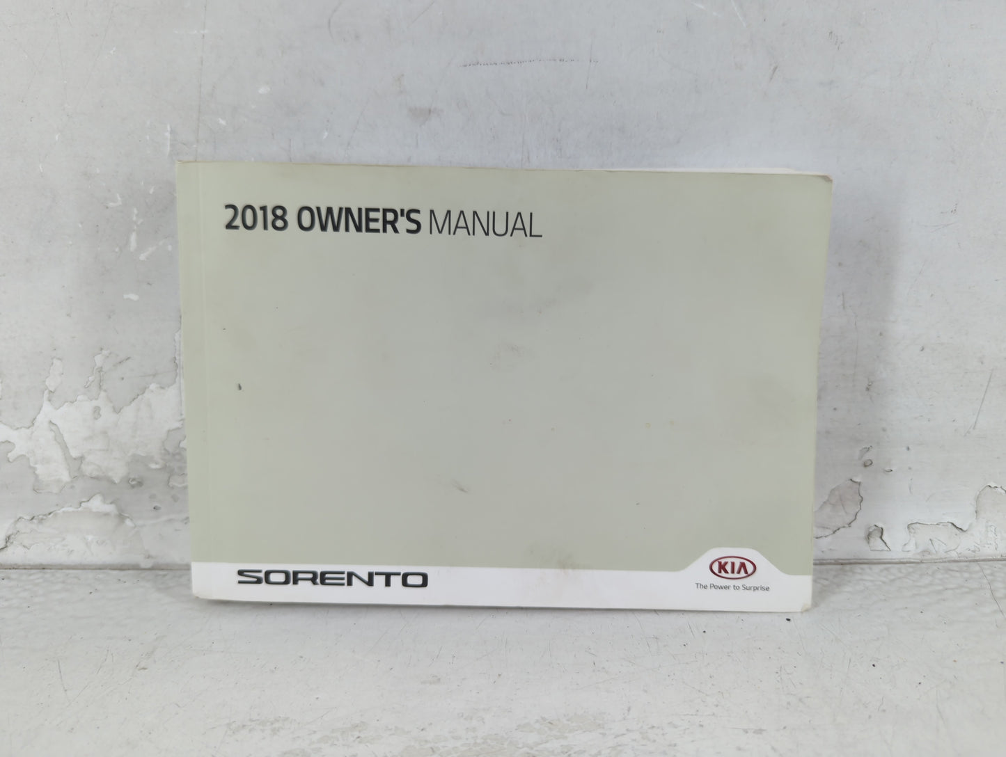 2018 Kia Sorento Owners Manual Book Guide P/N:JXG5-EU70D OEM Used Auto Parts - Oemusedautoparts1.com