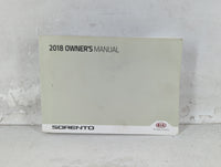 2018 Kia Sorento Owners Manual Book Guide P/N:JXG5-EU70D OEM Used Auto Parts - Oemusedautoparts1.com