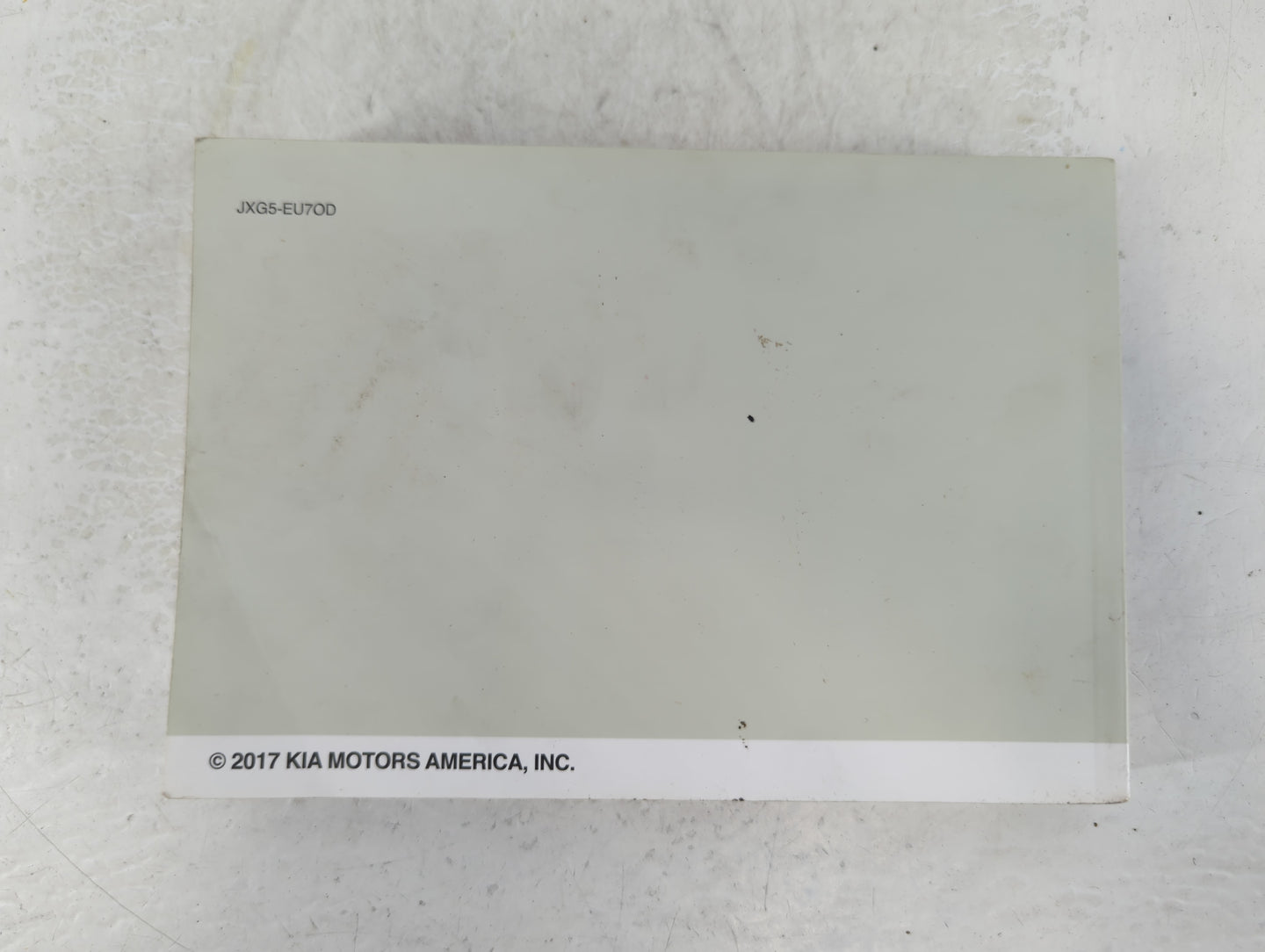 2018 Kia Sorento Owners Manual Book Guide P/N:JXG5-EU70D OEM Used Auto Parts - Oemusedautoparts1.com