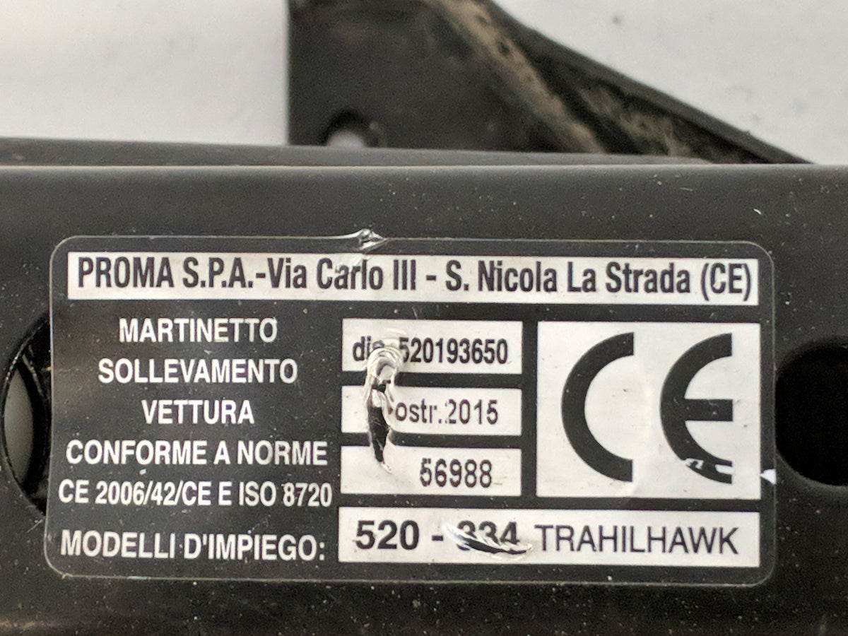 2018 Kia Sorento Spare Scissor Car Jack - Oemusedautoparts1.com