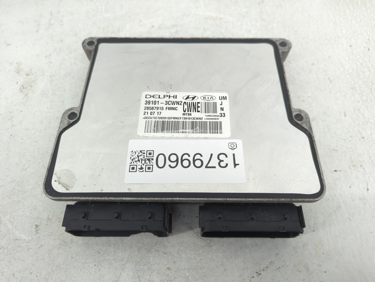 2016-2018 Kia Sorento PCM Engine Control Computer ECU ECM PCU OEM P/N:39101-3CWN2 Fits 2016 2017 2018 OEM Used Auto Parts - 