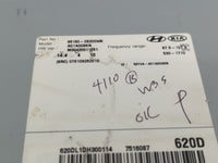2016-2018 Kia Sorento Radio AM FM Cd Player Receiver Replacement P/N:96160-C6200WK Fits Fits 2016 2017 2018 OEM Used Auto Pa