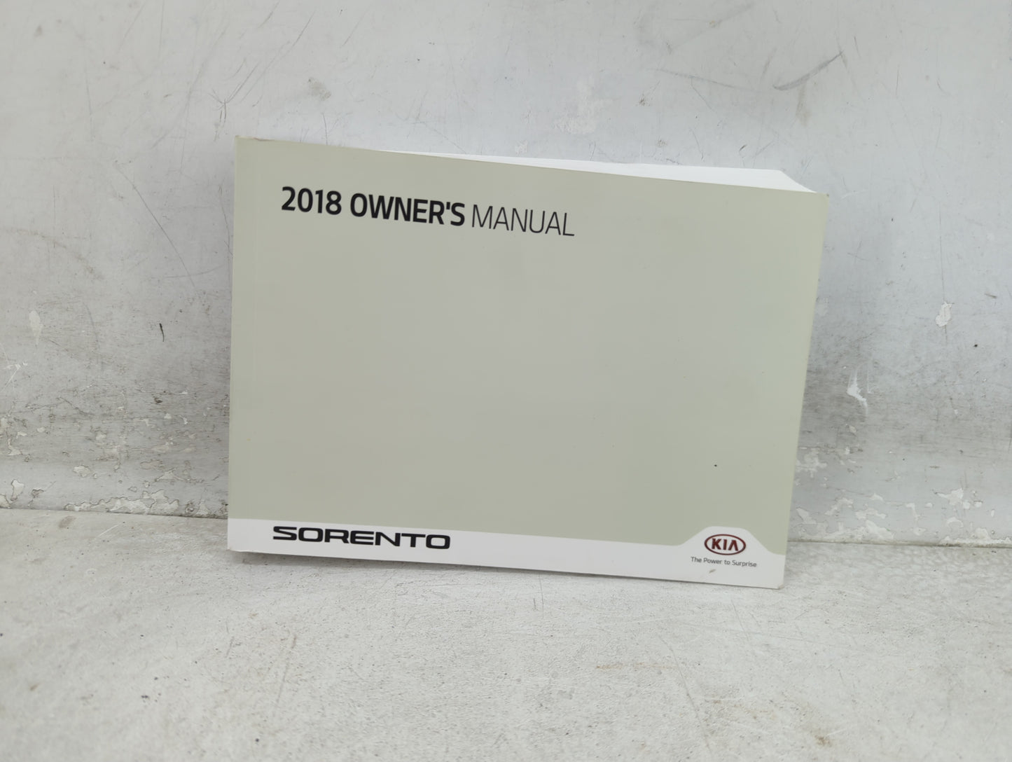 2018 Kia Sorento Owners Manual Book Guide OEM Used Auto Parts - Oemusedautoparts1.com