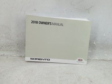 2018 Kia Sorento Owners Manual Book Guide OEM Used Auto Parts - Oemusedautoparts1.com