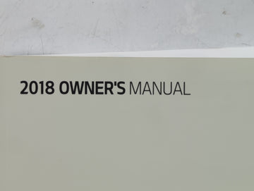 2018 Kia Sorento Owners Manual Book Guide OEM Used Auto Parts