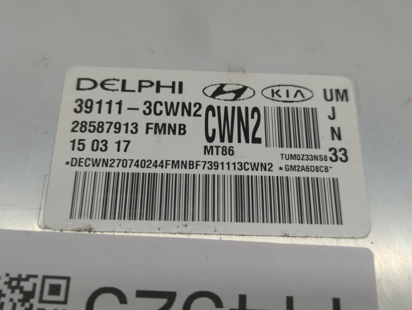 2016-2018 Kia Sorento PCM Engine Control Computer ECU ECM PCU OEM P/N:39101-3CWN2 39111-3CWN2 Fits Fits 2016 2017 2018 OEM U