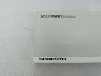 2018 Kia Sorento Owners Manual Book Guide P/N:JXG5-EU77C OEM Used Auto Parts - Oemusedautoparts1.com