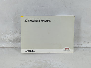 2018 Kia Soul Owners Manual Book Guide P/N:IB2O-EU75B OEM Used Auto Parts - Oemusedautoparts1.com