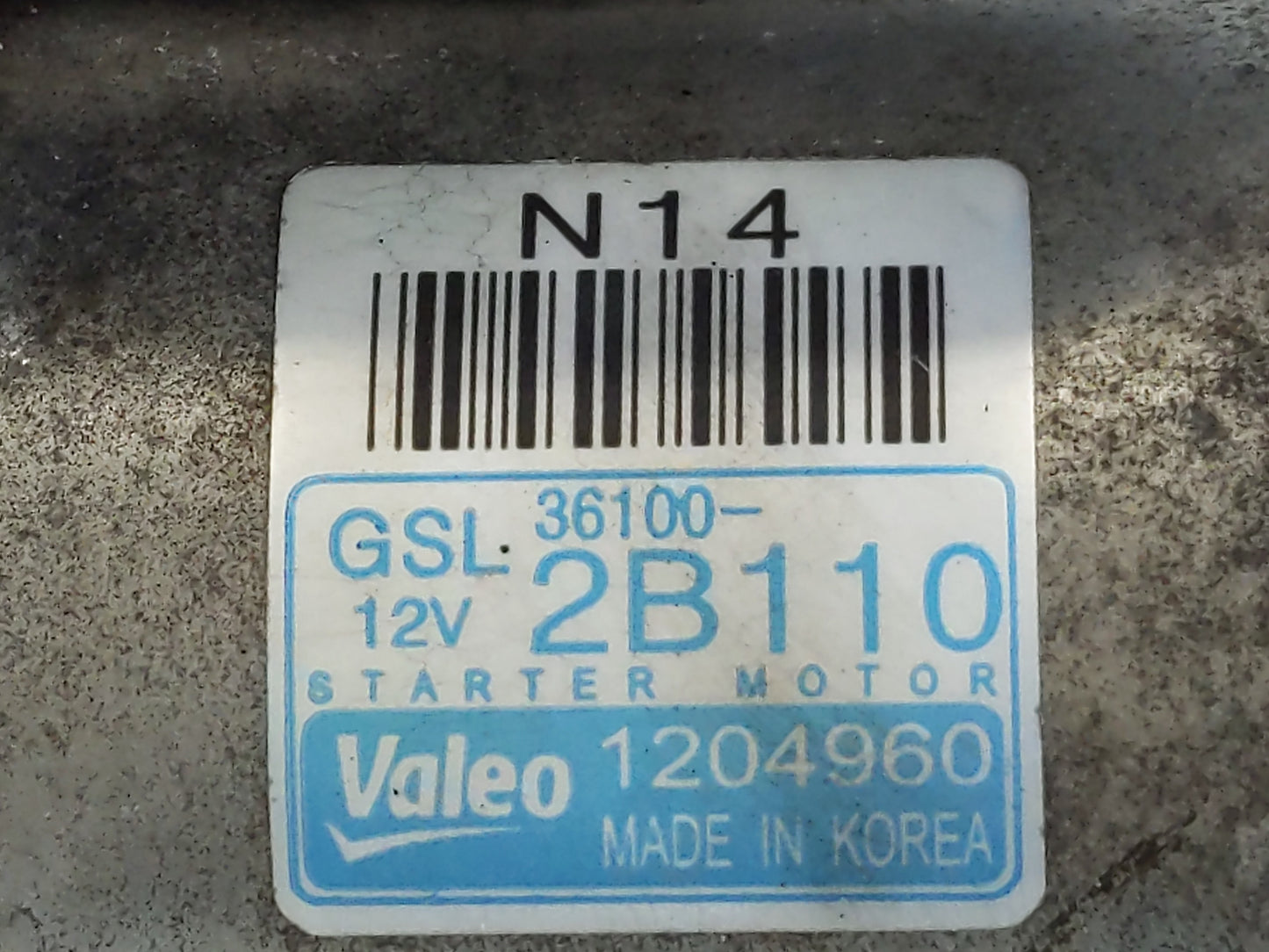 2014-2019 Kia Soul Car Starter Motor Solenoid OEM P/N:36100-2B110 Fits Fits 2014 2015 2016 2017 2018 2019 OEM Used Auto Part