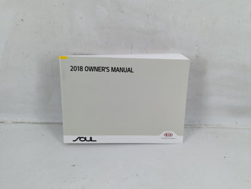 2018 Kia Soul Owners Manual Book Guide P/N:JN2O-EU70D OEM Used Auto Parts - Oemusedautoparts1.com