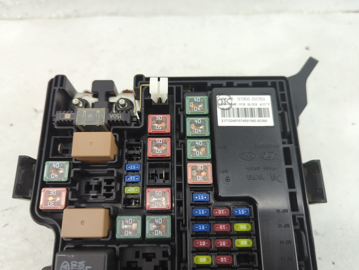 2017-2019 Kia Soul Fusebox Fuse Box Panel Relay Module P/N:91950-B2350 Fits Fits 2017 2018 2019 OEM Used Auto Parts - Oemuse