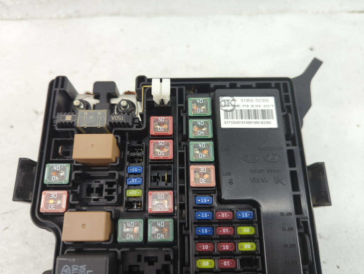 2017-2019 Kia Soul Fusebox Fuse Box Panel Relay Module P/N:91950-B2350 Fits Fits 2017 2018 2019 OEM Used Auto Parts - Oemuse