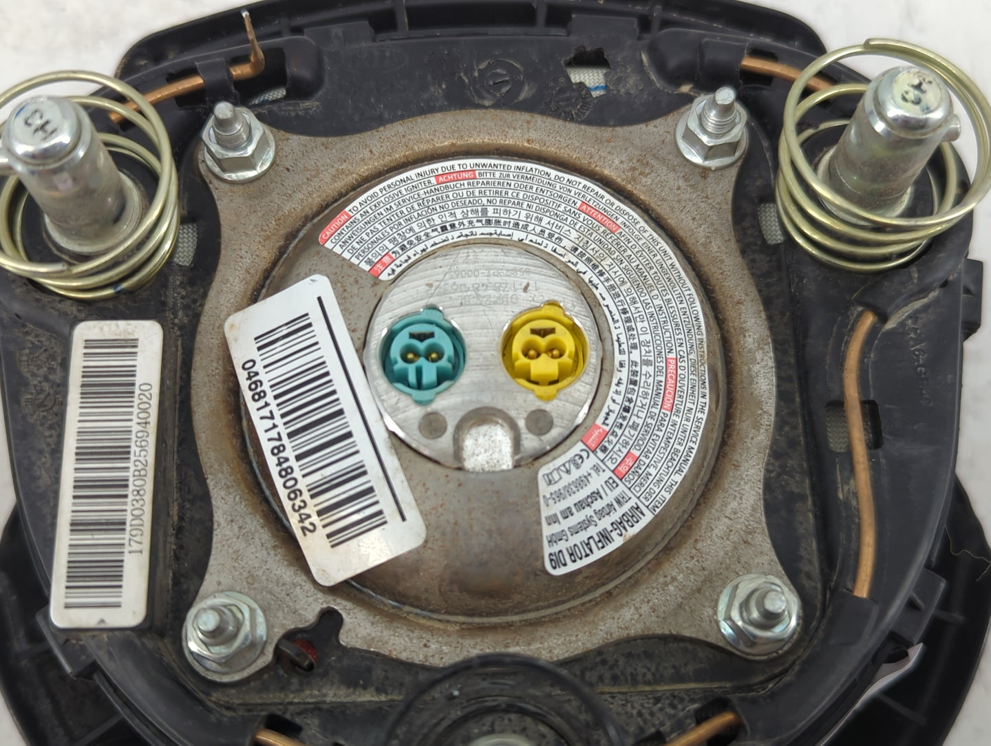 2018 Kia Soul Air Bag Driver Left Steering Wheel Mounted P/N:56900B2500EQ Fits OEM Used Auto Parts - Oemusedautoparts1.com