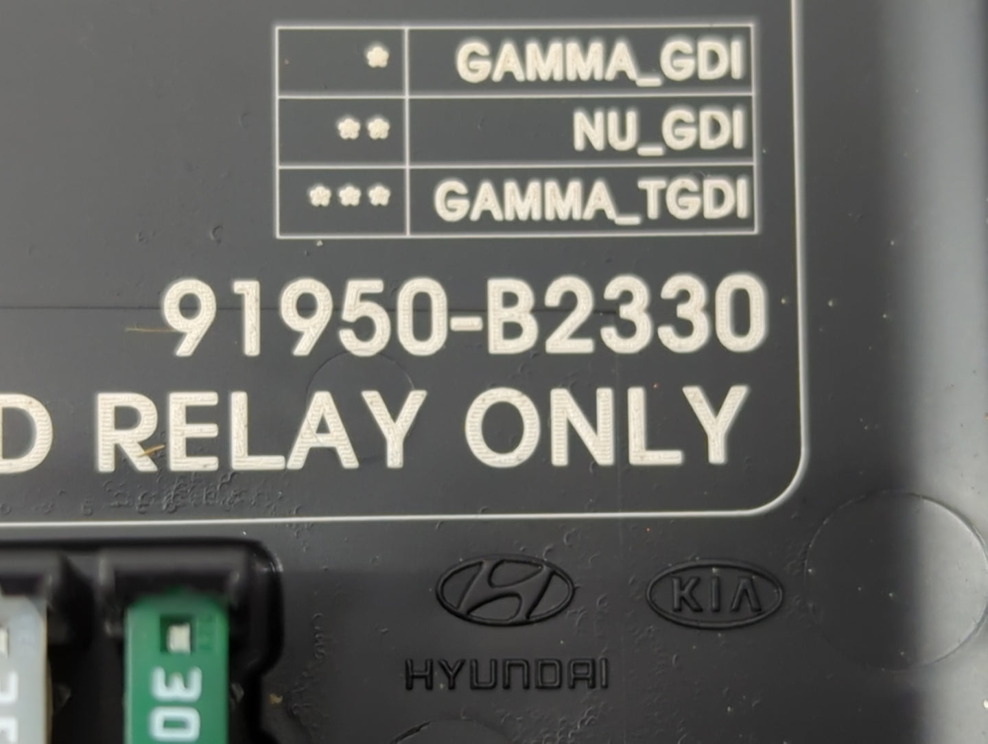 2017-2019 Kia Soul Fusebox Fuse Box Panel Relay Module P/N:91950-B2330 Fits Fits 2017 2018 2019 OEM Used Auto Parts - Oemuse