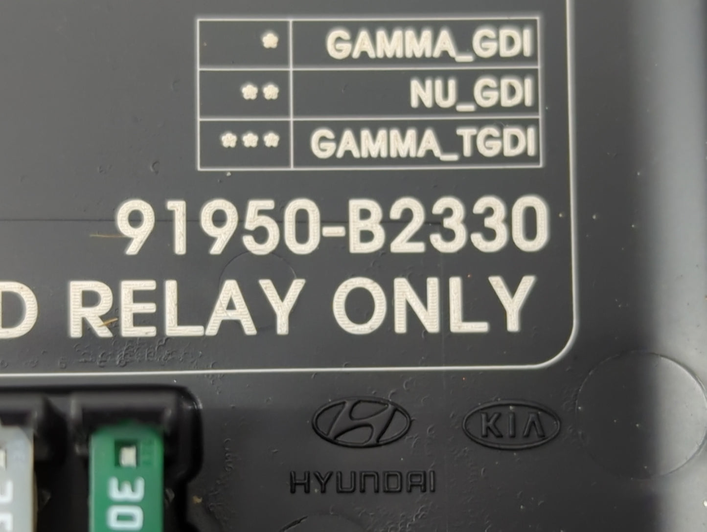 2017-2019 Kia Soul Fusebox Fuse Box Panel Relay Module P/N:91950-B2330 Fits Fits 2017 2018 2019 OEM Used Auto Parts - Oemuse