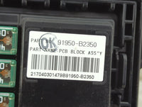 2017-2019 Kia Soul Fusebox Fuse Box Panel Relay Module P/N:91950-B2350 Fits Fits 2017 2018 2019 OEM Used Auto Parts - Oemuse