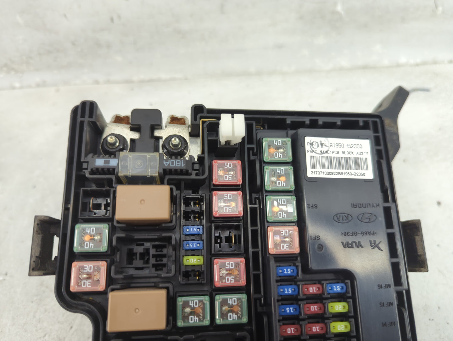2018 Kia Soul Fusebox Fuse Box Panel Relay Module P/N:91950-B2330 Fits Fits 2016 2017 OEM Used Auto Parts - Oemusedautoparts