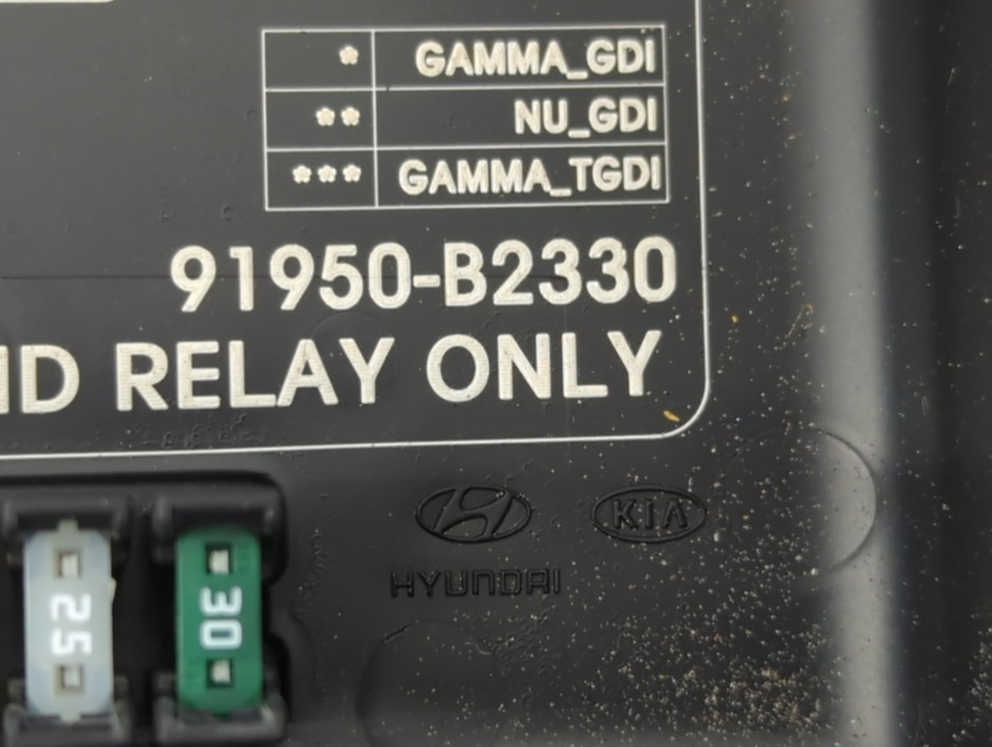 2018 Kia Soul Fusebox Fuse Box Panel Relay Module P/N:91950-B2330 Fits Fits 2016 2017 OEM Used Auto Parts - Oemusedautoparts