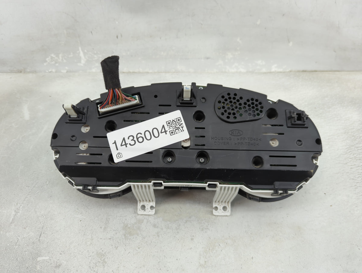 2011 Kia Soul Instrument Cluster Speedometer Gauges P/N:PP-TD40 Miles: Fits OEM Used Auto Parts - Oemusedautoparts1.com