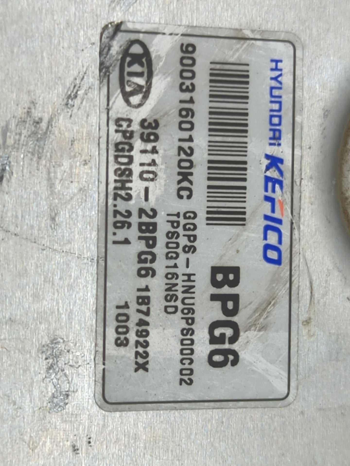 2017-2019 Kia Soul PCM Engine Control Computer ECU ECM PCU OEM P/N:39110-2BPG6 9003160120KC Fits Fits 2017 2018 2019 OEM Use