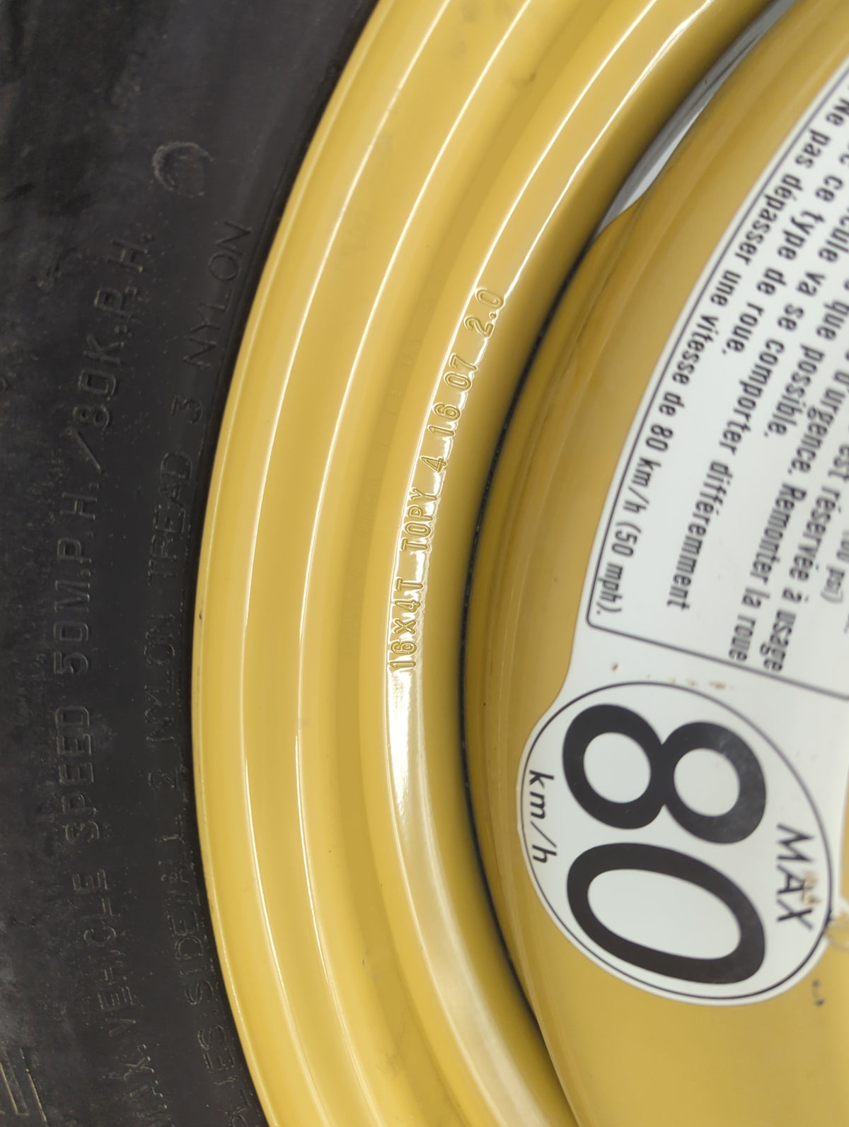 2014-2022 Kia Soul Spare Donut Tire Wheel Rim Oem 1462016 - Oemusedautoparts1.com