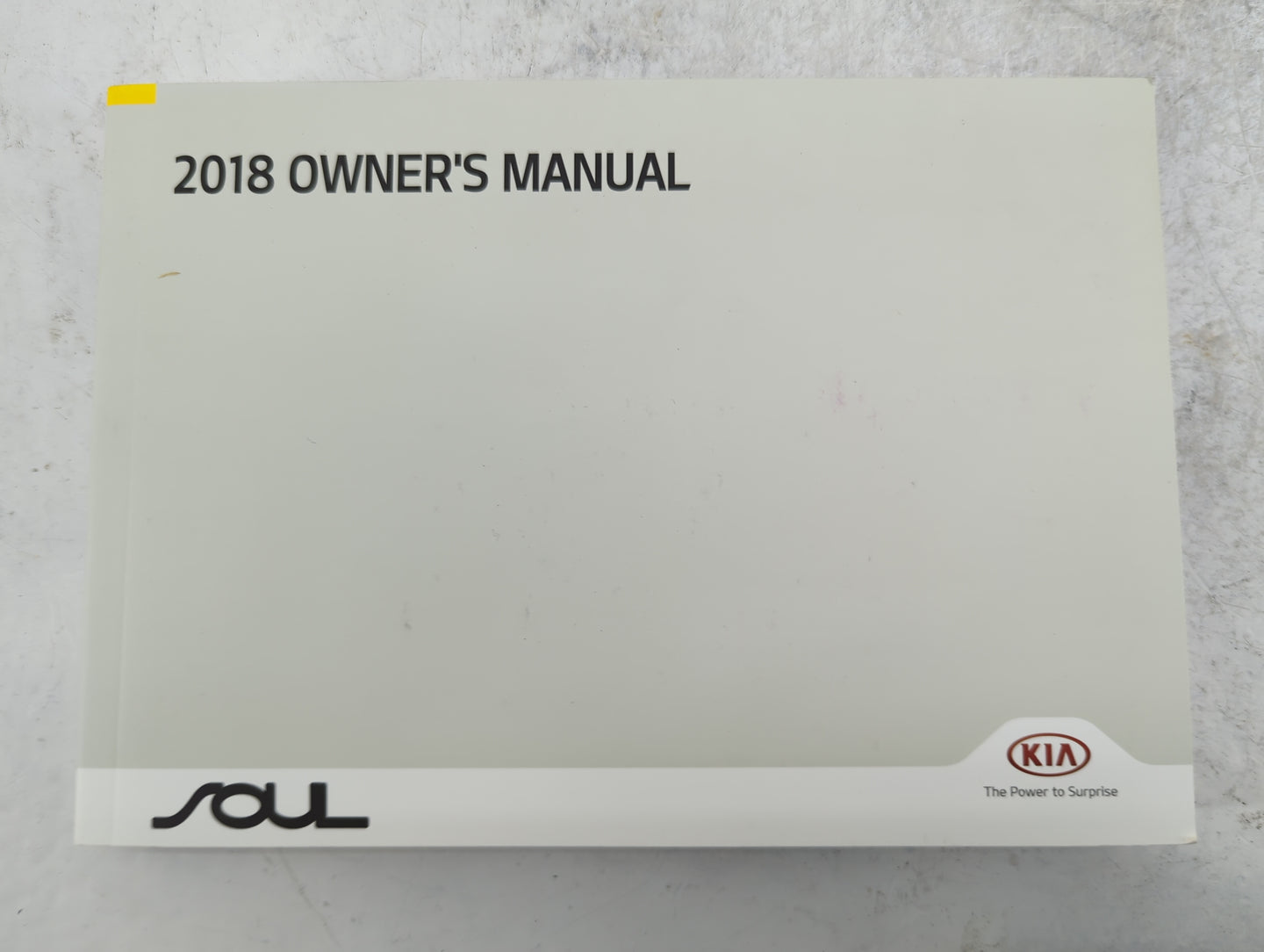 2018 Kia Soul Owners Manual Book Guide P/N:JB2O-EU7OD OEM Used Auto Parts - Oemusedautoparts1.com