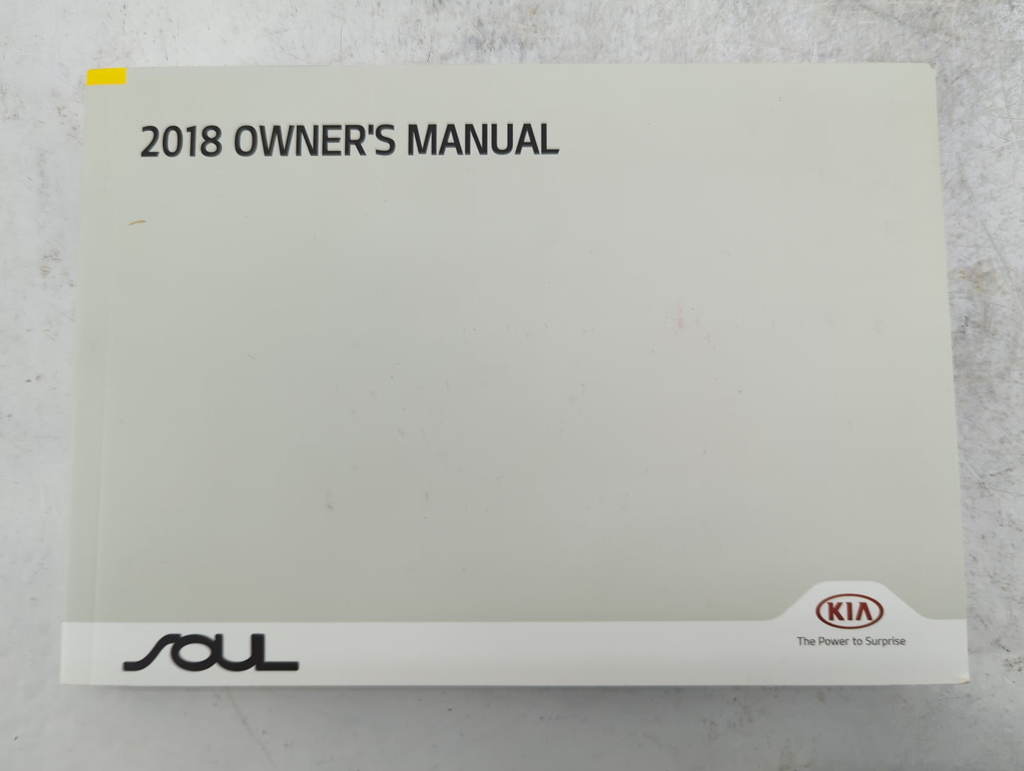 2018 Kia Soul Owners Manual Book Guide P/N:JB2O-EU7OD OEM Used Auto Parts - Oemusedautoparts1.com