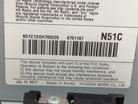 2018-2019 Kia Soul Radio AM FM Cd Player Receiver Replacement P/N:96560-B2511CA AVC4282AN Fits Fits 2018 2019 OEM Used Auto 