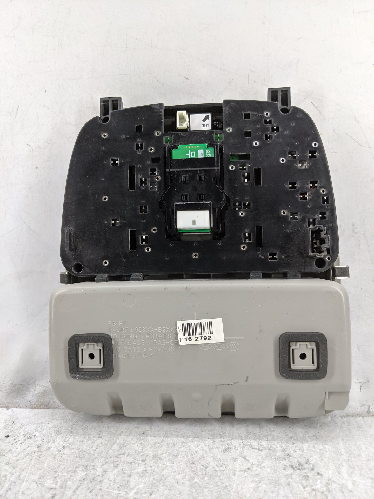 2018 Kia Soul Overhead Roof Console Gray - Oemusedautoparts1.com