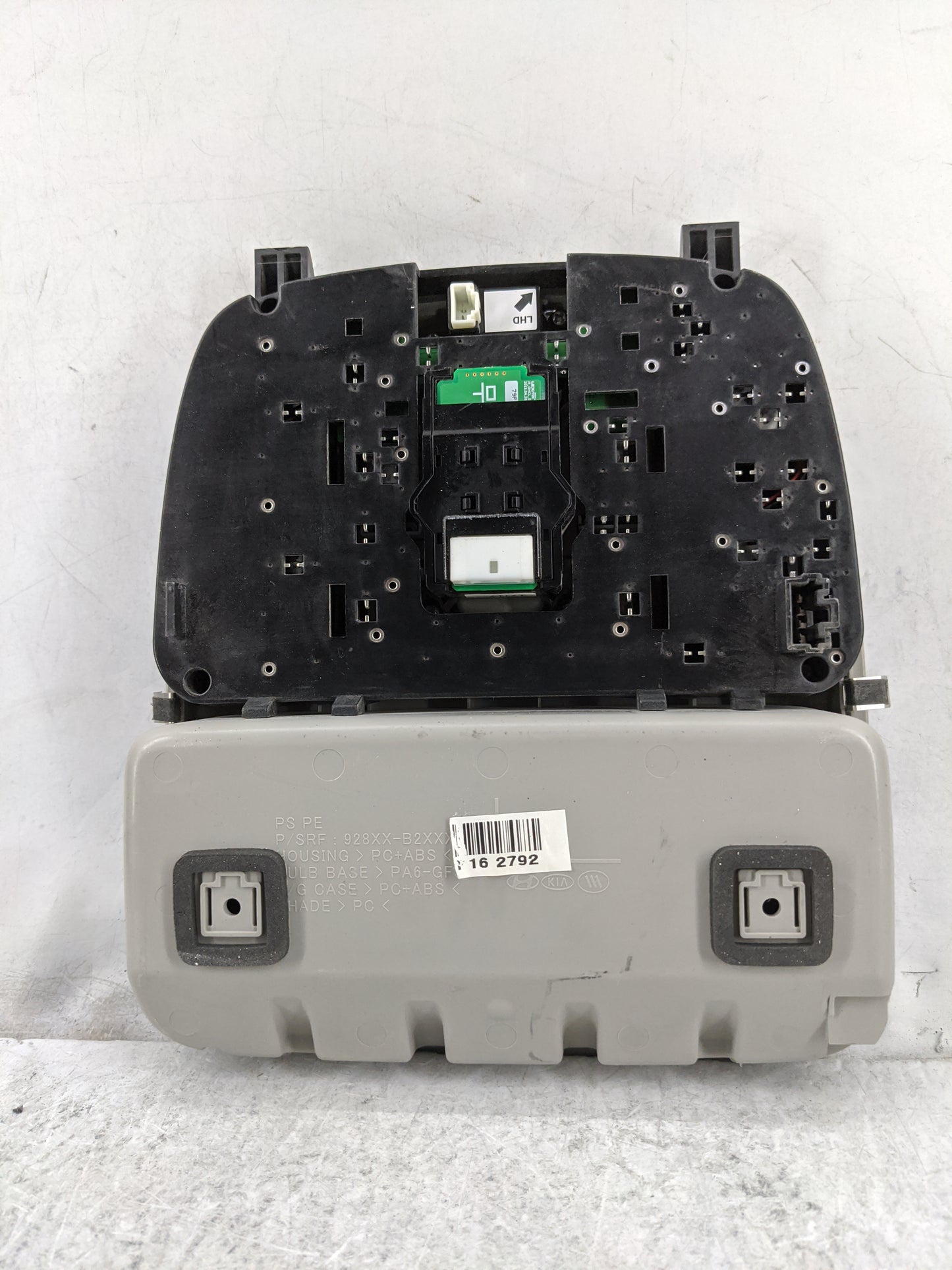 2018 Kia Soul Overhead Roof Console Gray - Oemusedautoparts1.com