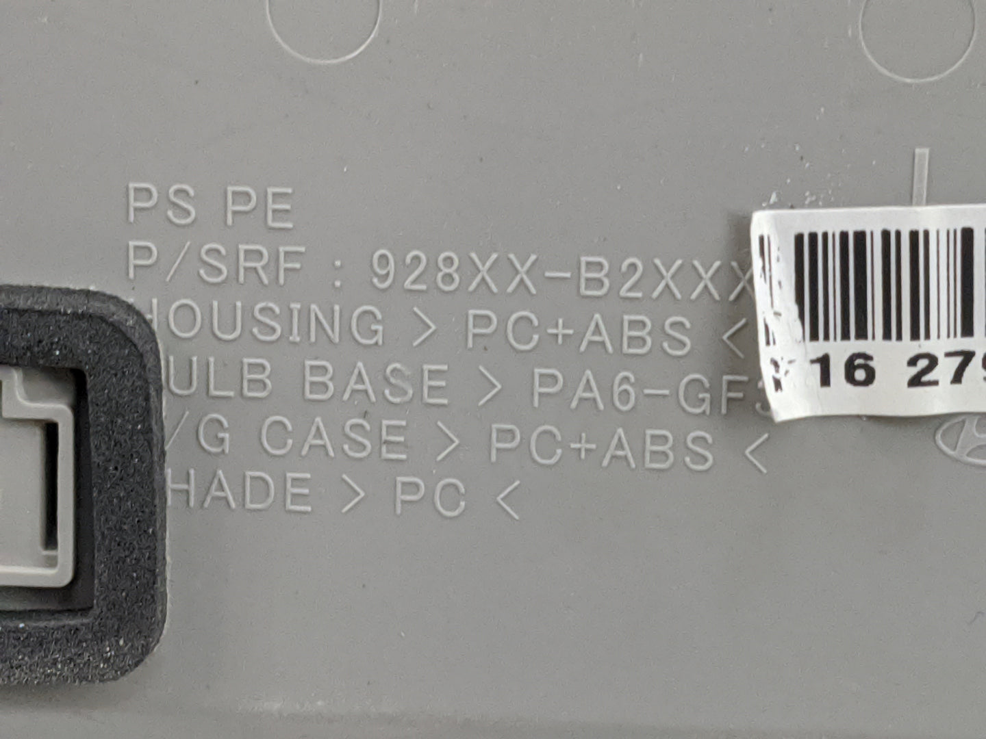 2018 Kia Soul Overhead Roof Console Gray - Oemusedautoparts1.com