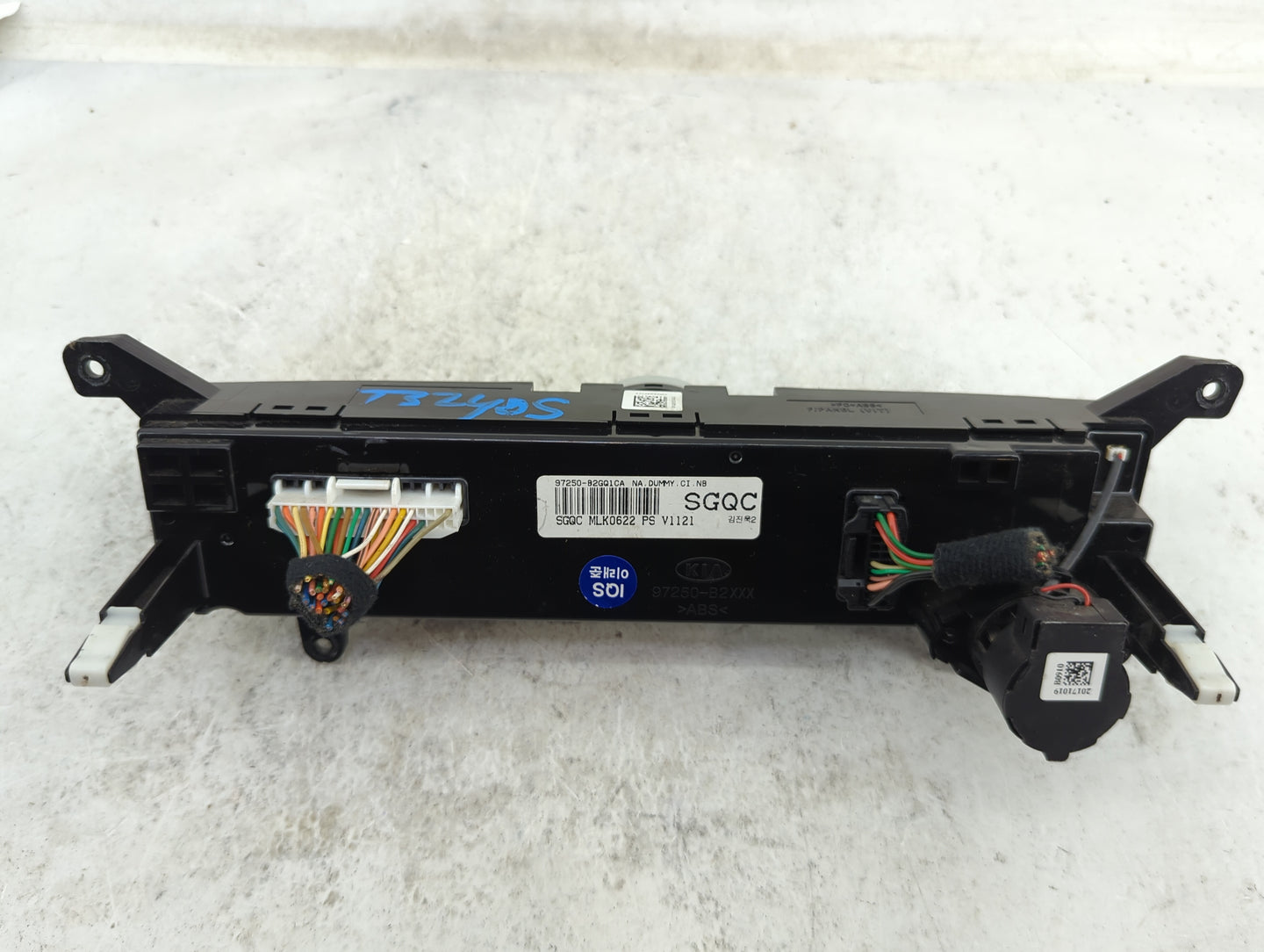 2017-2019 Kia Soul Climate Control Module Temperature AC/Heater Replacement P/N:97250-B2GQ1CA 97250-B2XXX Fits Fits 2017 201