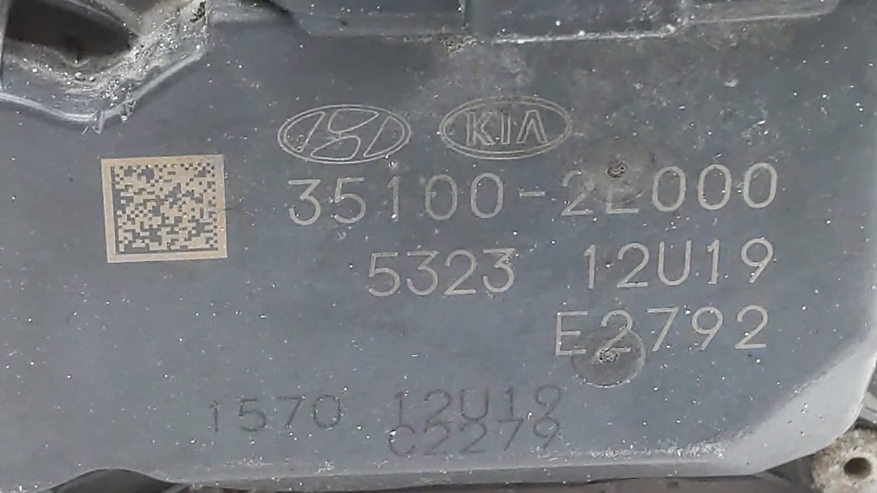 2014-2019 Kia Soul Throttle Body P/N:35100-2E000 Fits Fits 2011 2012 2013 2014 2015 2016 2017 2018 2019 OEM Used Auto Parts 