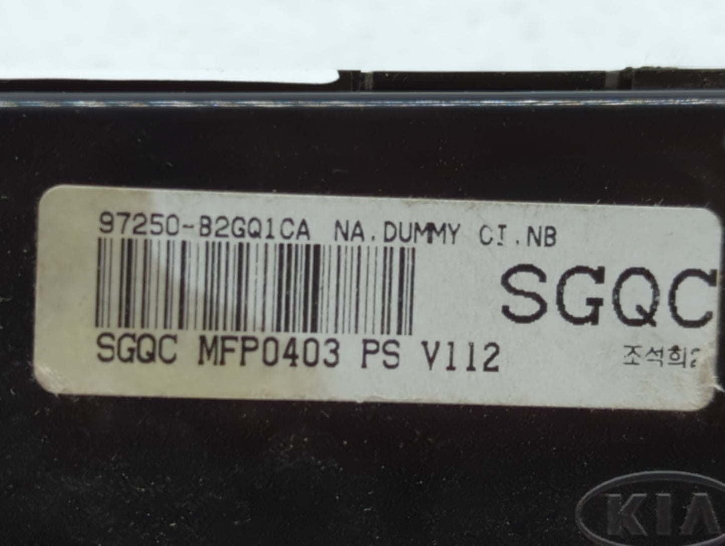 2017-2019 Kia Soul Climate Control Module Temperature AC/Heater Replacement P/N:97250-B2DQ1CA 97250-B2GQ1CA Fits OEM Used Au